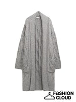 Afbeelding in Gallery-weergave laden, TOM TAILOR KNIT CARDIGAN WITH CABLE STRUCTURE medium silver grey