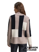 Afbeelding in Gallery-weergave laden, TOM TAILOR KNIT STRUCTURED COLOR BLOCK taupe structured