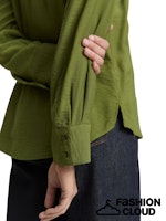 Afbeelding in Gallery-weergave laden, TOM TAILOR BLOUSE STRUCTURED SOLID deep ivy green