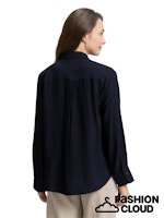 Load image into Gallery viewer, TOM TAILOR BLOUSE STRUCTURED SOLID lunar eclipse