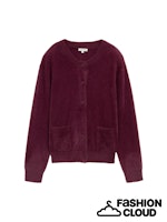Afbeelding in Gallery-weergave laden, TOM TAILOR KNIT CARDIGAN WITH BUTTONS bordeaux red
