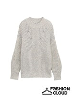 Afbeelding in Gallery-weergave laden, TOM TAILOR DENIM COLORED NEPS KNIT PULLOVER mint neps