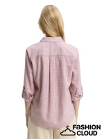 Load image into Gallery viewer, TOM TAILOR BLOUSE WITH SLUB STRUCTURE wineberry rose