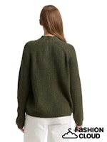 Afbeelding in Gallery-weergave laden, TOM TAILOR DENIM COZY MOCK NECK PULLOVER grape leaf green melange