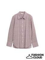 Load image into Gallery viewer, TOM TAILOR BLOUSE SHIRT PRINTED red geometric minimal