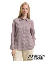 Load image into Gallery viewer, TOM TAILOR BLOUSE SHIRT PRINTED red geometric minimal