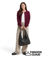 Afbeelding in Gallery-weergave laden, TOM TAILOR KNIT CARDIGAN WITH BUTTONS bordeaux red