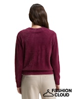 Afbeelding in Gallery-weergave laden, TOM TAILOR KNIT CARDIGAN WITH BUTTONS bordeaux red