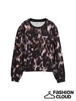 Load image into Gallery viewer, TOM TAILOR DENIM PRINTED SWEATSHIRT black brown abstract print