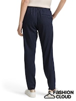 Afbeelding in Gallery-weergave laden, TOM TAILOR JERSEY LOOSE FIT PANTS PINSTRIPE navy white pinstripe