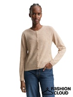 Load image into Gallery viewer, TOM TAILOR DENIM SOFT CREW NECK CARDIGAN intense beige melange