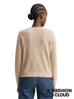 Load image into Gallery viewer, TOM TAILOR DENIM SOFT CREW NECK CARDIGAN intense beige melange