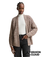Afbeelding in Gallery-weergave laden, TOM TAILOR DENIM COLORED NEPS KNIT CARDIGAN brown neps