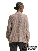 Afbeelding in Gallery-weergave laden, TOM TAILOR DENIM COLORED NEPS KNIT CARDIGAN brown neps