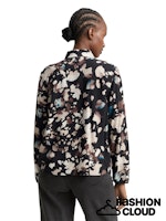Afbeelding in Gallery-weergave laden, TOM TAILOR DENIM FEMININE BLOUSE WITH PLACKET abstract print