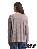 Afbeelding in Gallery-weergave laden, TOM TAILOR T-SHIRT ALLOVERPRINTED BLOUSE red geometric minimal