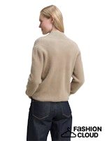 Load image into Gallery viewer, TOM TAILOR KNIT CARDIGAN WITH ZIP soft taupe grey