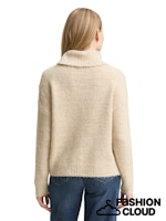 Load image into Gallery viewer, TOM TAILOR KNIT STRUCTURED TURTLENECK sand stone beige melange