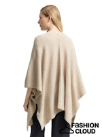 Afbeelding in Gallery-weergave laden, TOM TAILOR KNIT RIB CAPE sand stone beige melange