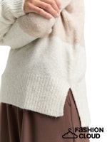 Afbeelding in Gallery-weergave laden, TOM TAILOR DENIM COZY COLOR BLOCK PULLOVER brown camel colorblock