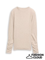 Load image into Gallery viewer, TOM TAILOR DENIM COSY LONGSLEEVE T-SHIRT cosy beige melange