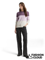 Afbeelding in Gallery-weergave laden, TOM TAILOR DENIM COZY COLOR BLOCK PULLOVER lilac beige colorblock
