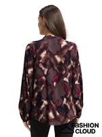 Afbeelding in Gallery-weergave laden, TOM TAILOR BLOUSE PRINTED V-NECK brown burry argyle