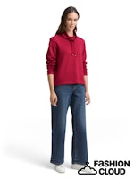 Afbeelding in Gallery-weergave laden, TOM TAILOR SWEATSHIRT SCUBA STAND UP COLLAR rumba red