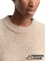 Afbeelding in Gallery-weergave laden, TOM TAILOR DENIM KNIT HAIRY CREW-NECK PULLOVER cosy beige melange