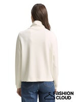Load image into Gallery viewer, TOM TAILOR SWEATSHIRT SCUBA STAND UP COLLAR whisper white