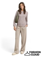 Afbeelding in Gallery-weergave laden, TOM TAILOR T-SHIRT COSY CREW NECK brown graphical minimal