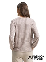 Afbeelding in Gallery-weergave laden, TOM TAILOR T-SHIRT COSY CREW NECK brown graphical minimal