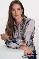 Afbeelding in Gallery-weergave laden, GEISHA BLOUSE grey/blue