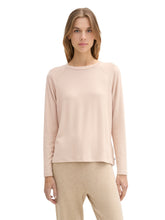 Load image into Gallery viewer, TOM TAILOR DENIM COZY RAGLAN LONGSLEEVE T-SHIRT light camel melange