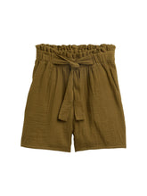 Afbeelding in Gallery-weergave laden, TOM TAILOR DENIM TEXTURED SOFT SHORTS golden olive green