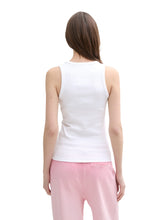 Load image into Gallery viewer, TOM TAILOR DENIM RIB TOP white
