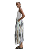 Afbeelding in Gallery-weergave laden, TOM TAILOR DENIM MAXI SUMMER SKIRT watercolor stripe