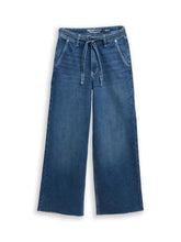 Afbeelding in Gallery-weergave laden, TOM TAILOR DENIM TTMIJA CULOTTE used mid stone blue