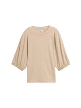 Load image into Gallery viewer, TOM TAILOR DENIM COZY T-SHIRT intense beige melange