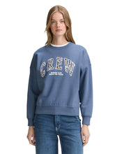Load image into Gallery viewer, TOM TAILOR DENIM CREWNECK SWEATSHIRT dusty denim blue