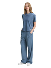 Afbeelding in Gallery-weergave laden, TOM TAILOR BOXY T-SHIRT dusty denim blue