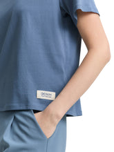 Afbeelding in Gallery-weergave laden, TOM TAILOR BOXY T-SHIRT dusty denim blue