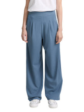 Load image into Gallery viewer, TOM TAILOR DENIM PLEATED WIDE LEG PANTS dusty denim blue