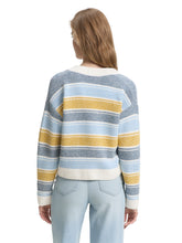 Afbeelding in Gallery-weergave laden, TOM TAILOR DENIM MULTICOLOR KNIT CARDIGAN blue yellow stripe