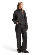 Afbeelding in Gallery-weergave laden, TOM TAILOR DENIM KNIT MOCK-NECK WITH SADDLE SHOULDER shale grey melange