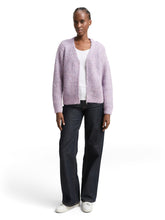 Afbeelding in Gallery-weergave laden, TOM TAILOR DENIM KNIT ZIP CARDIGAN lilac multicolor melange