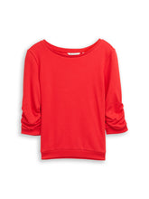 Afbeelding in Gallery-weergave laden, TOM TAILOR DENIM COZY SWEATSHIRT WITH SLEEVE DETAIL brilliant red