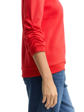 Afbeelding in Gallery-weergave laden, TOM TAILOR DENIM COZY SWEATSHIRT WITH SLEEVE DETAIL brilliant red