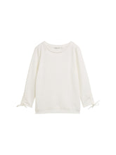Afbeelding in Gallery-weergave laden, TOM TAILOR DENIM SWEATSHIRT W. SLEEVE DETAIL off white