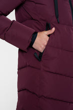 Load image into Gallery viewer, GEISHA JACKET MID LONG burgundy